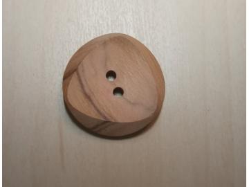 Holz Knopf mit 3-Eck Schliff