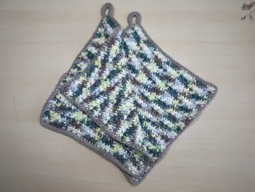 Topflappen Set mit Strukturmuster